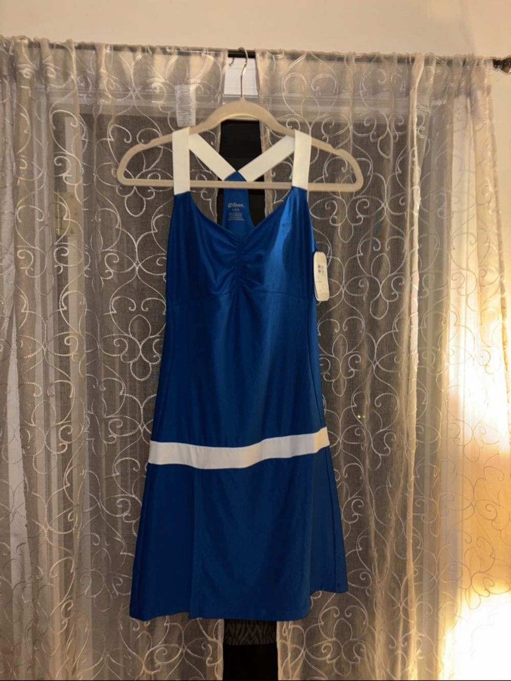 Wilson Royal Blue and White Racerback Swimdress